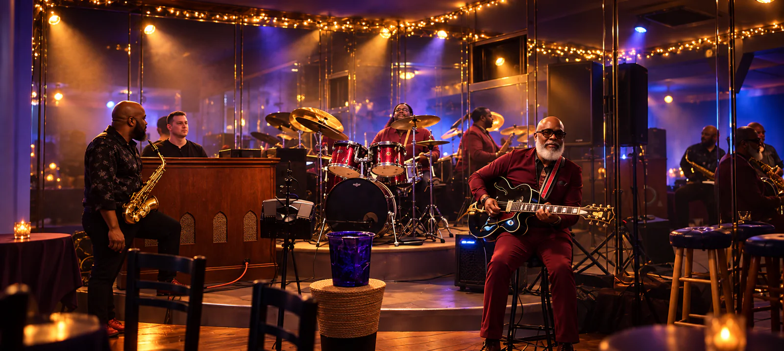 The Jacques Lesure Band performing at Lavender Blue